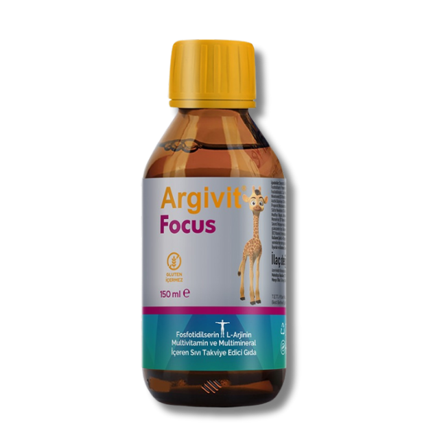 Argivit Focus Sirup für Kinder 150 ml | L-Arginin & Vitamine