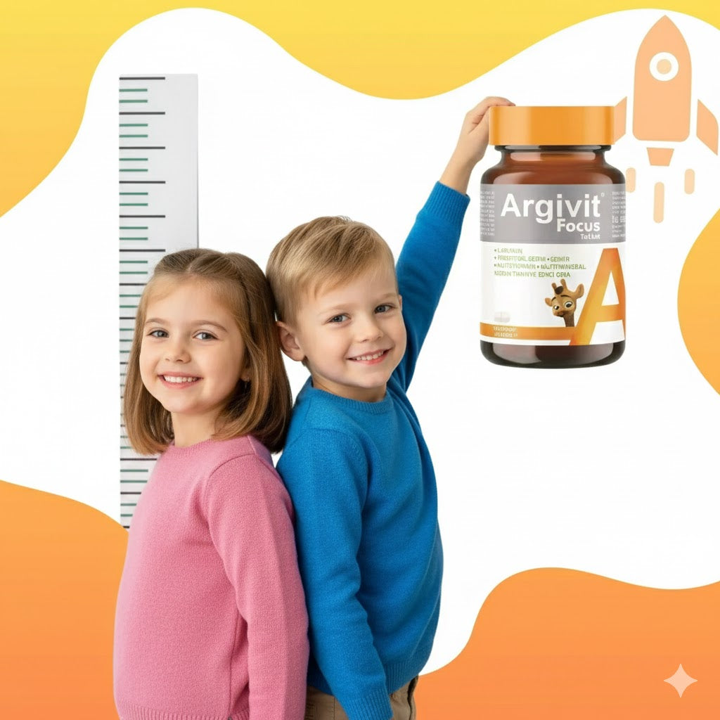 Argivit Focus 30 Tablets | L-Arginine 500 mg, Phosphatidylserine 100 mg, Multivitamin & Mineral Supplement | Ages 11+