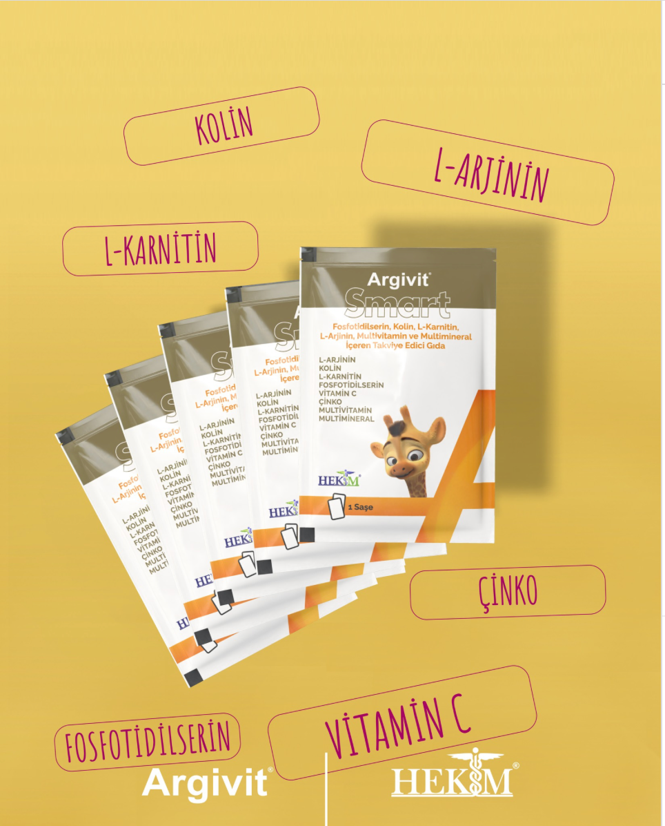 Argivit Smart 30 Saşe – Kolin ve Multivitamin-Mineral Kompleksi