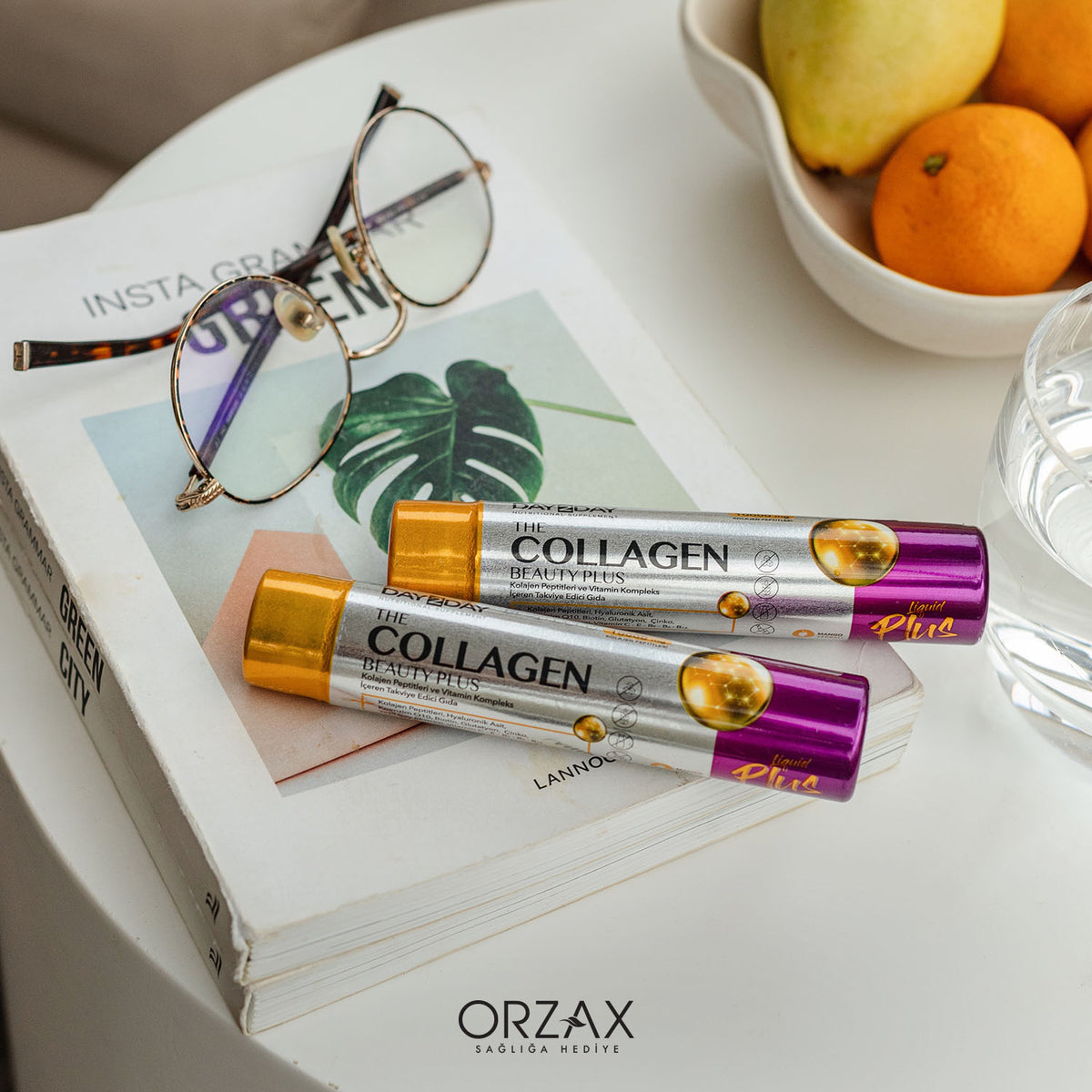 Day2Day The Collagen Beauty Plus Flüssiges Kollagen 10.000 mg – Mango-Geschmack 30 × 40 ml