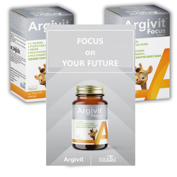 Argivit Focus 3x30Tablet (Odaklanma ve Zeka Gelişimi)