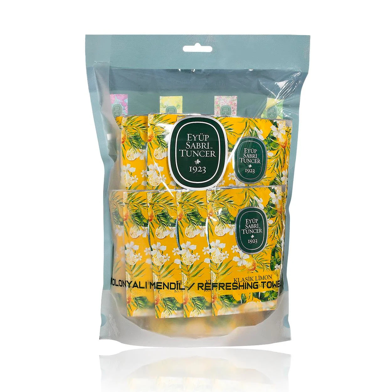 Eyüp Sabri Tuncer Classic Lemon Scented Wipes, 50 Pieces (Large Size)