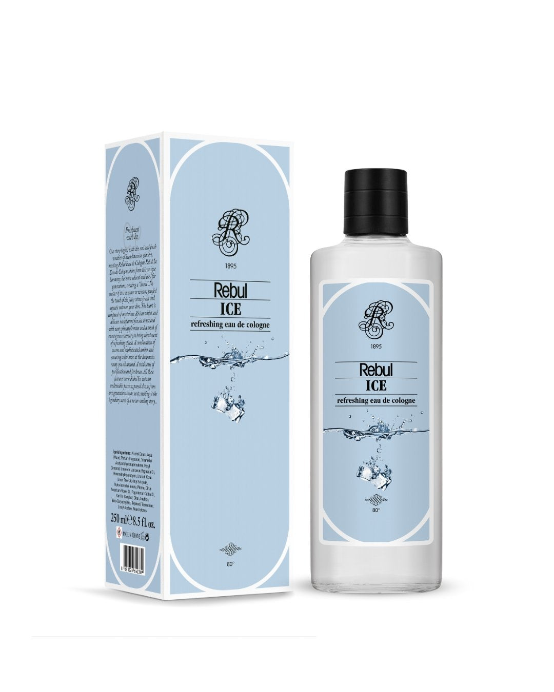 Rebul Ice EDC 250 ml – Verkoelende Frisheid met Citrus en Waternoten