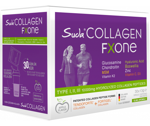 Suda Collagen Fxone Apple Flavor 30 Sachets x 13g (Joint Health)