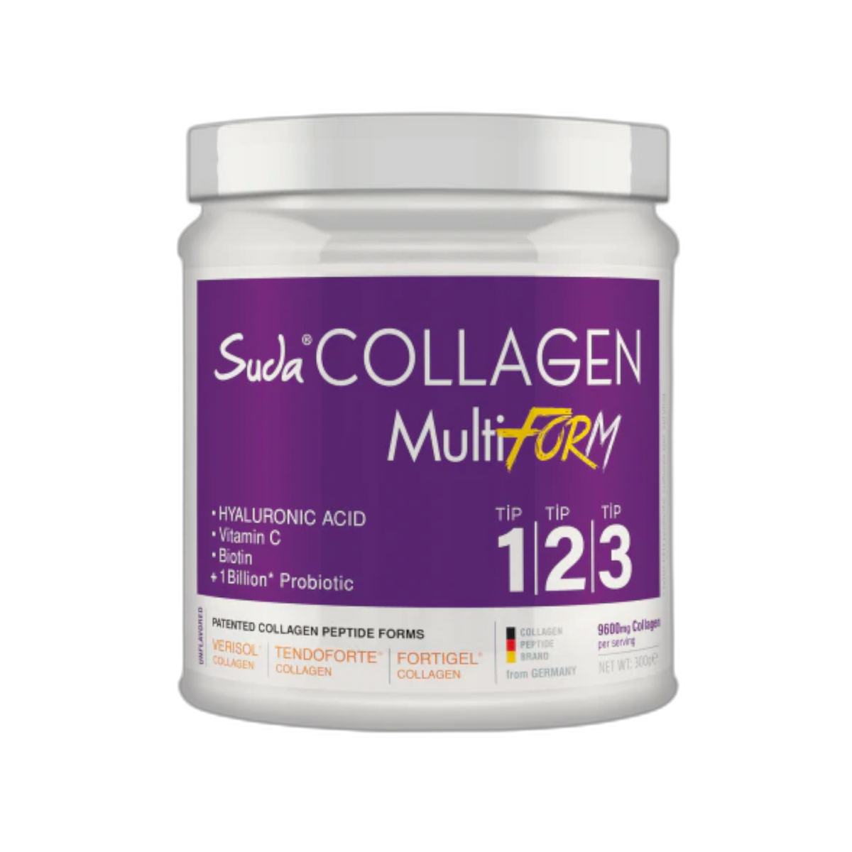 Suda Collagen Tip123 MultiForm Unflavored 300g