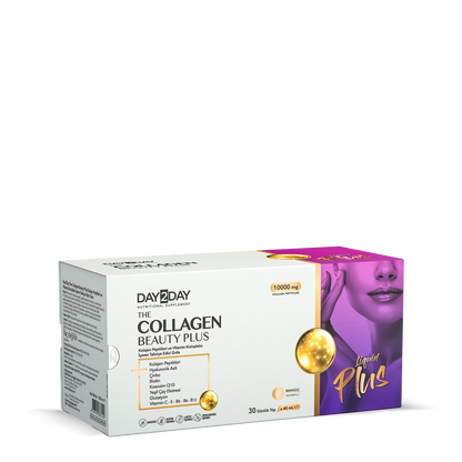 Day2Day The Collagen Beauty Plus Flüssiges Kollagen 10.000 mg – Mango-Geschmack 30 × 40 ml