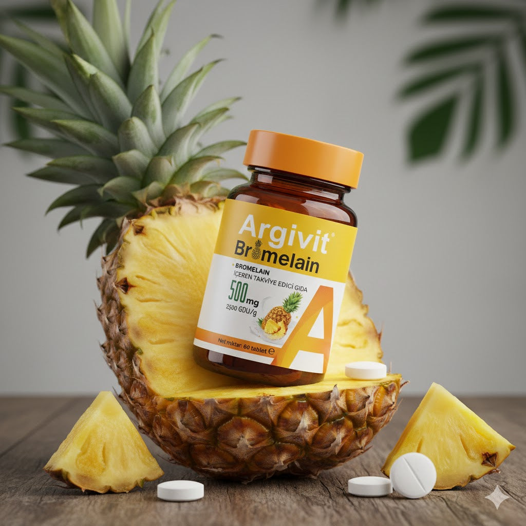 Argivit Bromelain 500 mg – Doğal Enzim Desteği