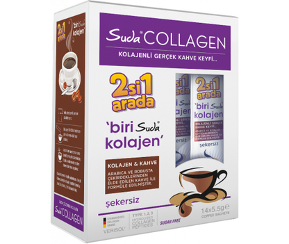 Suda Collagen Kahveli Kolajen 14 Şase x 5.5g