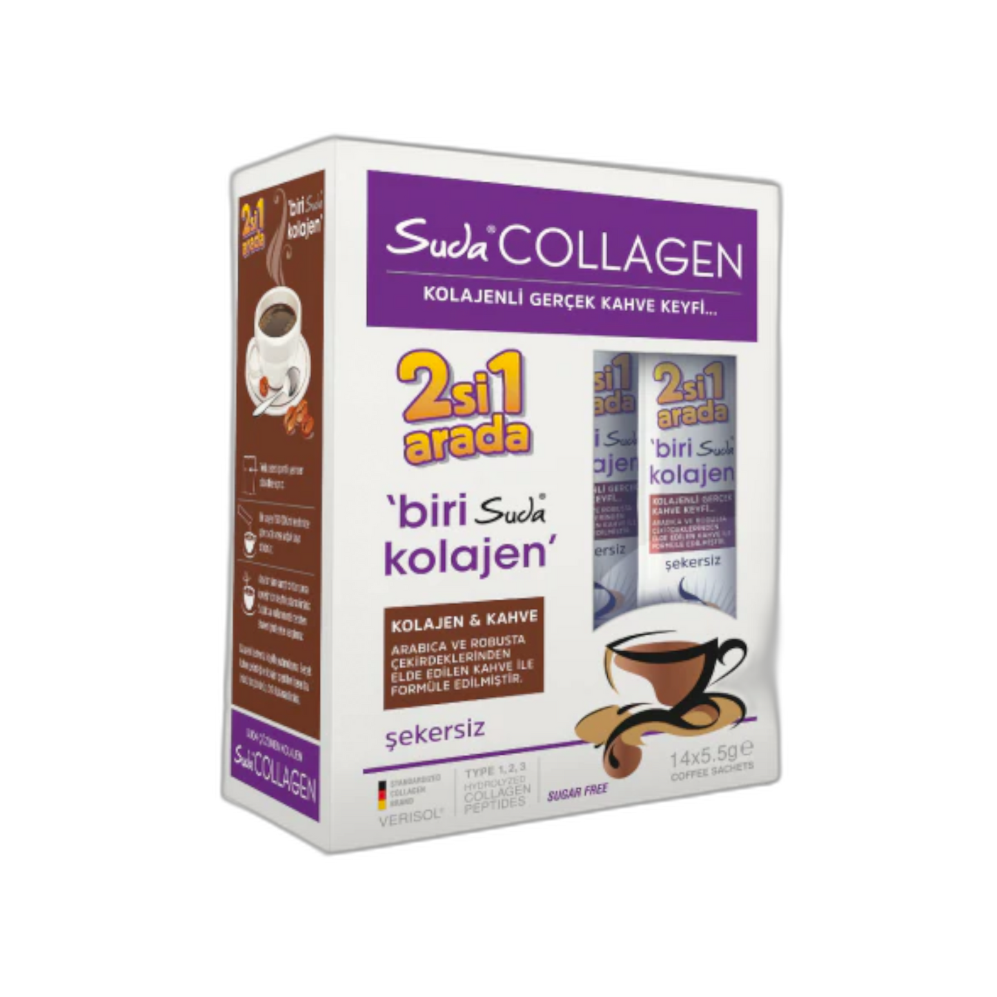 Suda Collagen Kahveli Kolajen 14 Şase x 5.5g