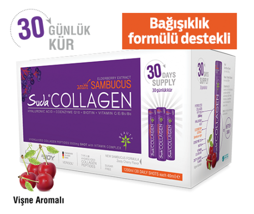 Suda Collagen Sambakus & Vişne Aromalı 30 Shots x 40ml