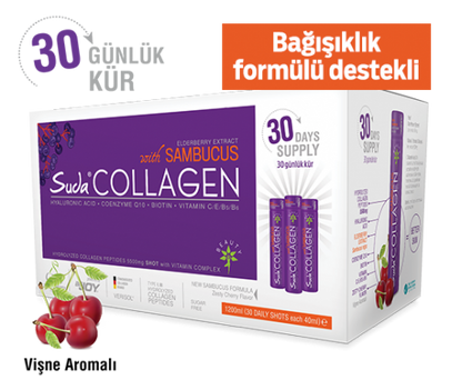 Suda Collagen Sambakus & Vişne Aromalı 30 Shots x 40ml