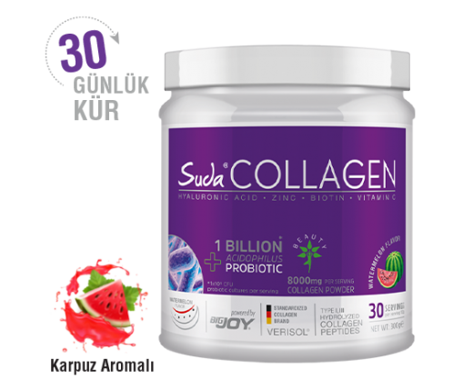 Suda Collagen+Probiotisches Pulver mit Wassermelonengeschmack 300g