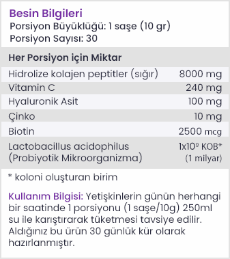 Suda Collagen+Probiotik Karpuz Aromalı 30 Şase x 10g