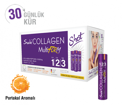 Water Collagen Tip123 MultiForm Orange Flavored 30 Shots x 40ml